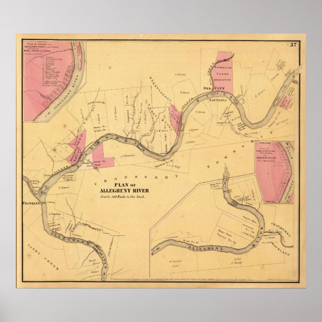 Allegheny River, PA Poster (Front)