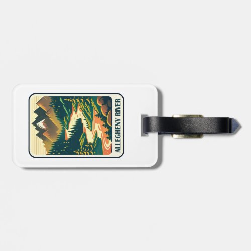 Allegheny River Pennsylvania Colors Luggage Tag