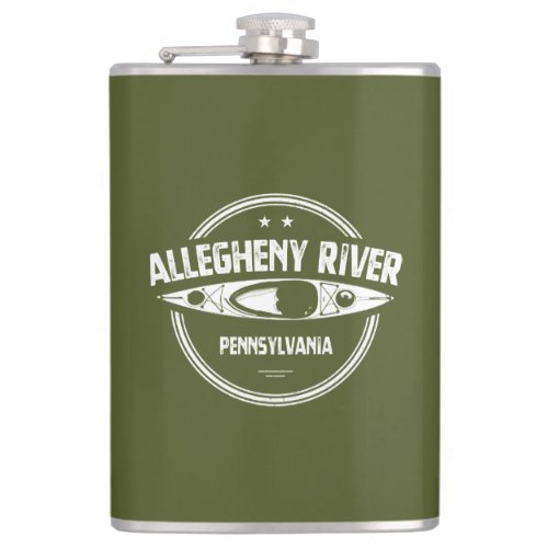 Allegheny River Pennsylvania Flask