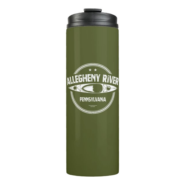  Allegheny River, Pennsylvania Thermal Tumbler (Front)