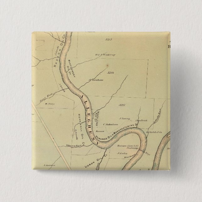Allegheny River Pinback Button (Front)