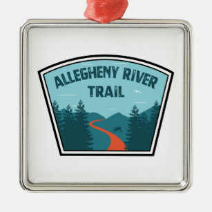 Allegheny River Trail Metal Ornament