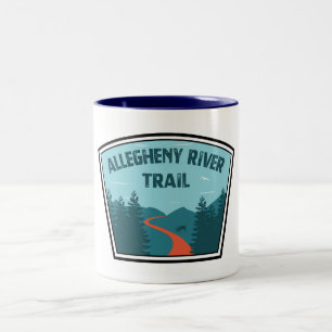 Allegheny River Trail Two-Tone Coffee Mug