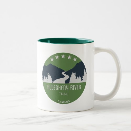 Allegheny River Trail Two_Tone Coffee Mug