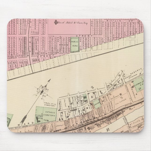 Allegheny ward 8 Homestead Mouse Pad (Front)