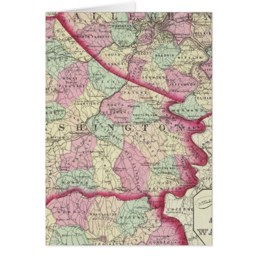 Allegheny, Washington, Greene counties Cards (Front)