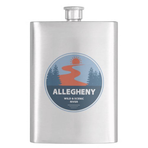 Allegheny Wild And Scenic River Flask