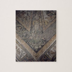 Allegorical figure of Autumn, detail of a mosaic p Jigsaw Puzzle