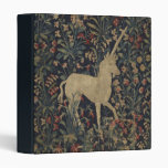 Allegorical &quot;Millefleurs&quot; Tapestry with Animals 3 Ring Binder