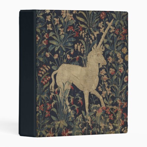 Allegorical Millefleurs Tapestry with Animals Mini Binder