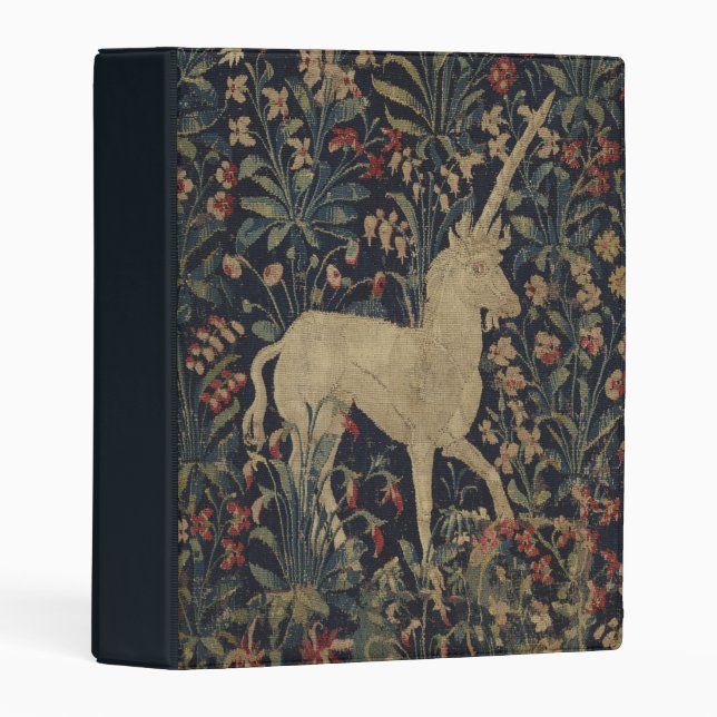 Allegorical "Millefleurs" Tapestry with Animals Mini Binder (Front/Spine)