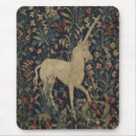 Allegorical &quot;Millefleurs&quot; Tapestry with Animals Mouse Pad
