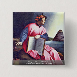 Allegorical Portrait Of Dante Button