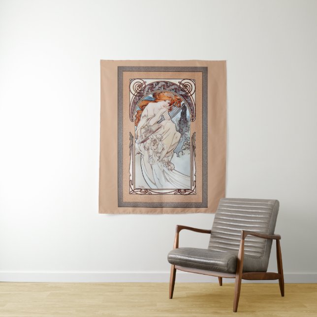 Allegorie de la Musique by Alphonse Mucha Tapestry (In Situ)