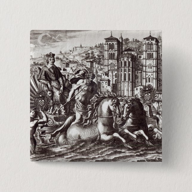 Allegory celebrating pinback button (Front)