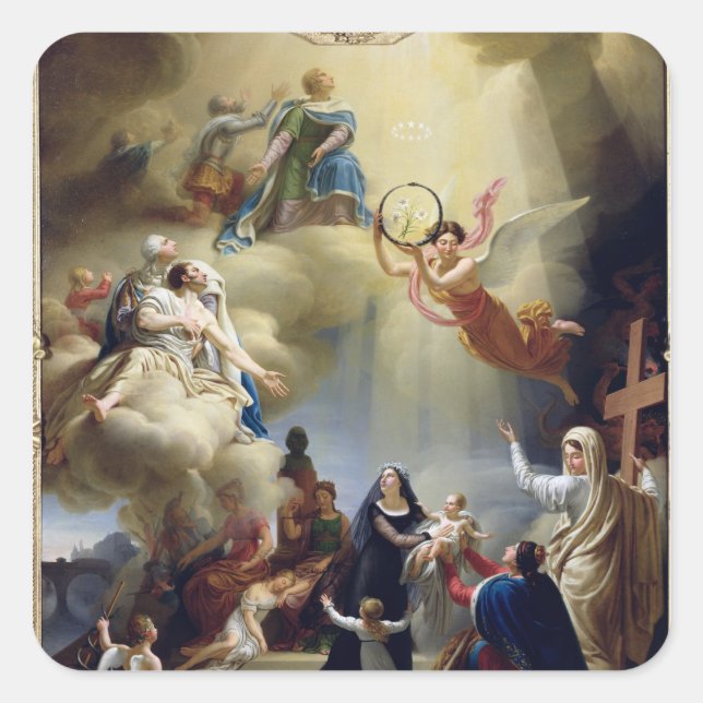 Allegory in Honour of the Birth of Henri de Square Sticker (Front)