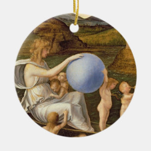 Allegory of Changing Fortune, or Melancholy (oil o Ceramic Ornament