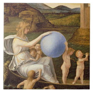 Allegory of Changing Fortune, or Melancholy (oil o Ceramic Tile