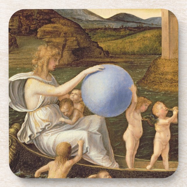 Allegory of Changing Fortune, or Melancholy (oil o Drink Coaster (Front)