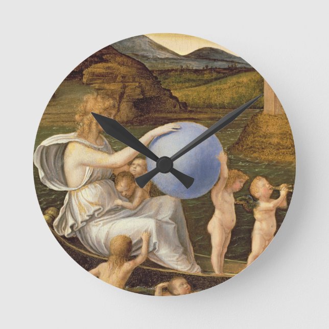 Allegory of Changing Fortune, or Melancholy (oil o Round Clock (Front)
