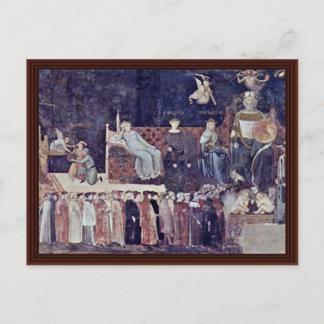Allegory Of Good Government Postcard (Front)