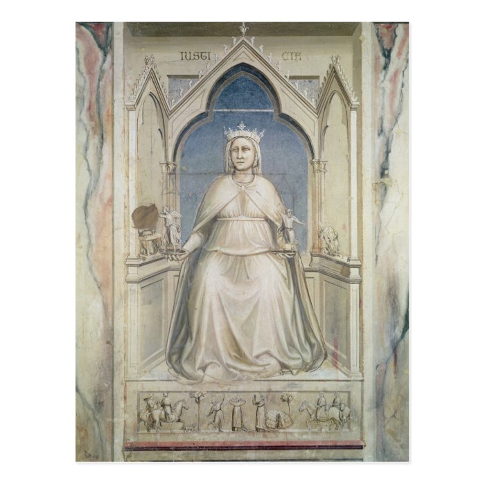 Allegory of Justice, c.1305 Postcards