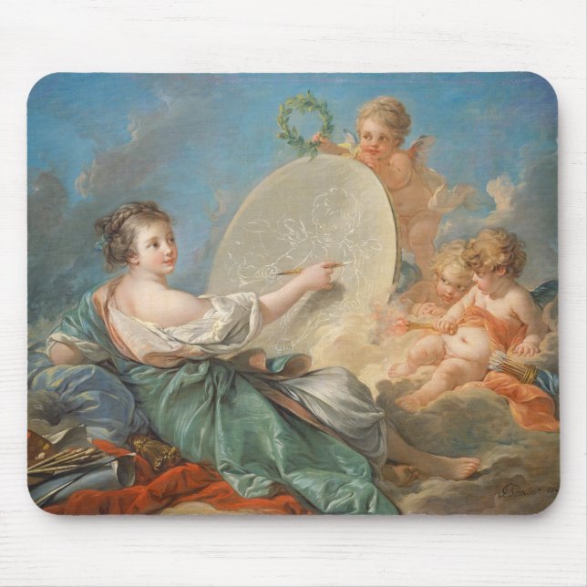Allegory of Painting, 1765 (oil on canvas) Mouse Pad (Front)