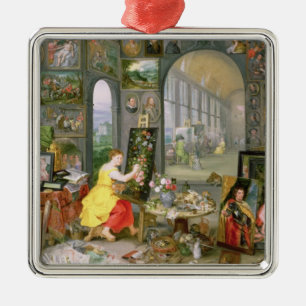 Allegory of Painting 2 Metal Ornament