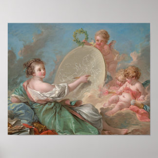 Allegory of Painting by Francois Boucher Print