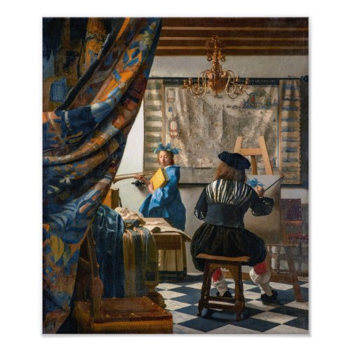 Allegory of Painting  Johannes Vermeer  Photo Print
