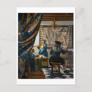 Allegory of Painting Johannes Vermeer Postcard