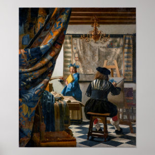 Allegory of Painting Johannes Vermeer Poster