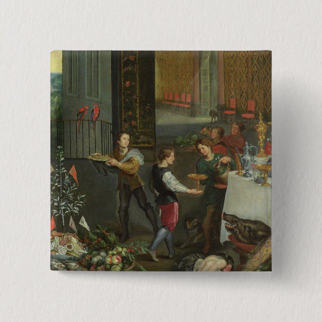 Allegory of Taste Pinback Button (Front)