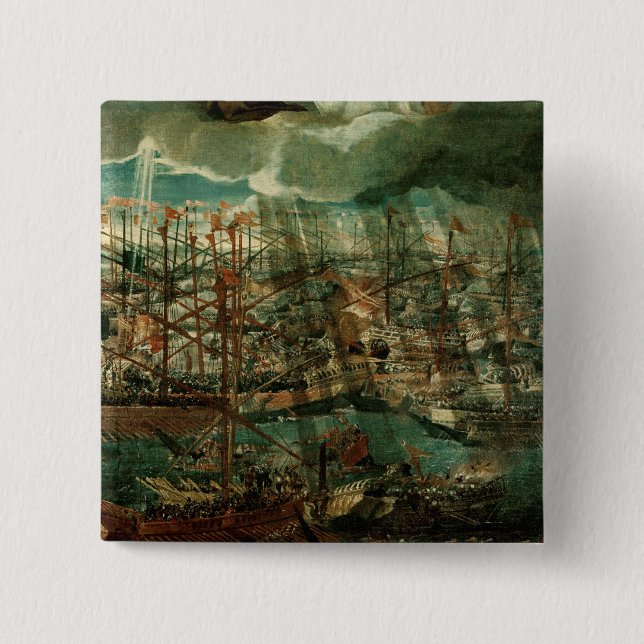 Allegory of the Battle of Lepanto Pinback Button (Front)