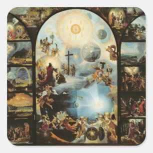 Allegory of the Creation of the Cosmos Square Sticker