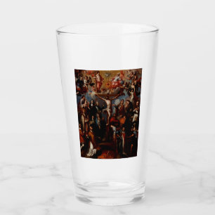 Allegory of the Crucifixion with Jesuit Saints Glass