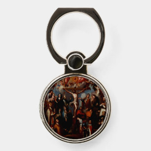 Allegory of the Crucifixion with Jesuit Saints  Phone Ring Stand