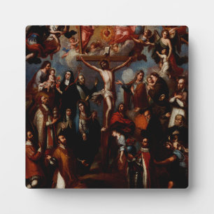 Allegory of the Crucifixion with Jesuit Saints Plaque