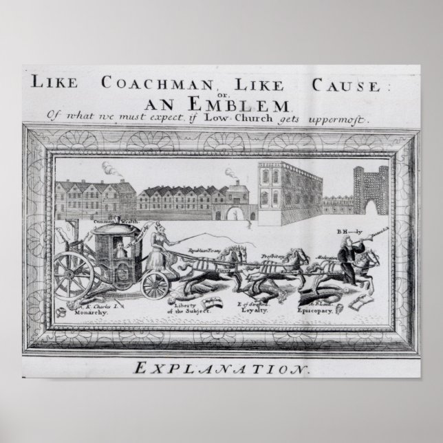 Allegory of the Dangers of Low Church Poster (Front)