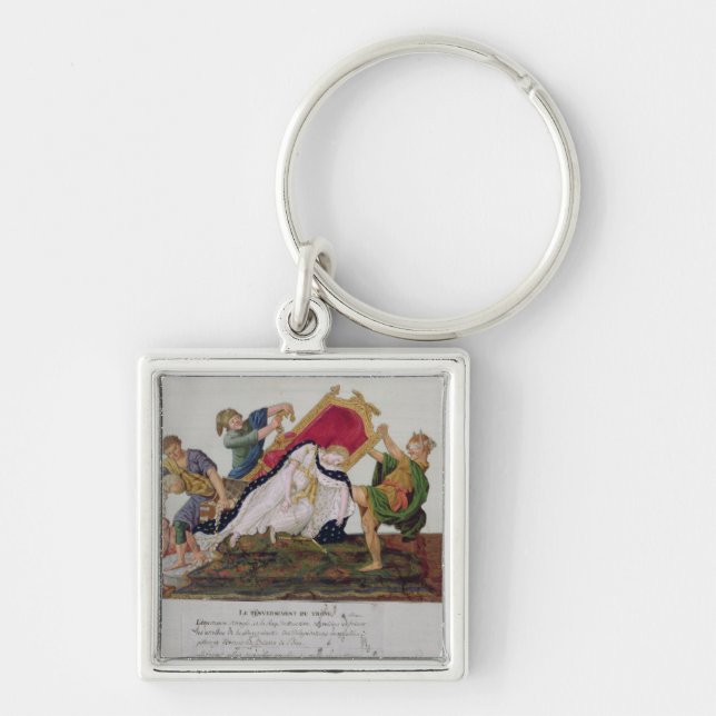 Allegory of the overturning of the throne keychain (Front)
