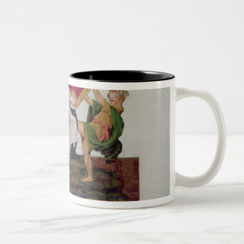 Allegory of the overturning of the throne Two_Tone coffee mug