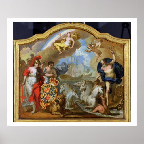 Allegory of the Power of Great Britain by Sea des Poster