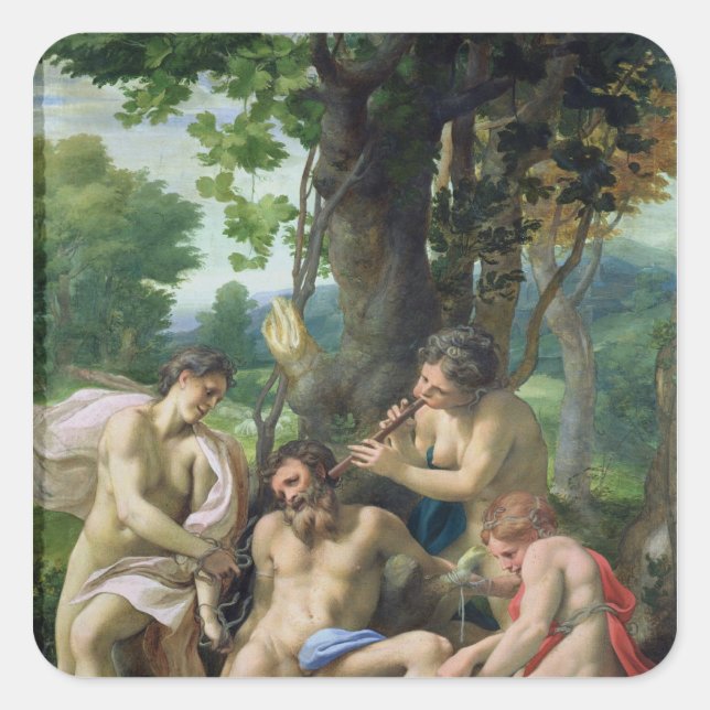 Allegory of the Vices, 1529-30 Square Sticker (Front)