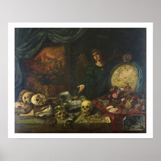 Allegory of Vanity, 1650-60 (oil on canvas) Poster (Front)