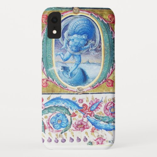 ALLEGORY OF WIND ANTIQUE FLORAL MINIATURE MONOGRAM iPhone XR CASE