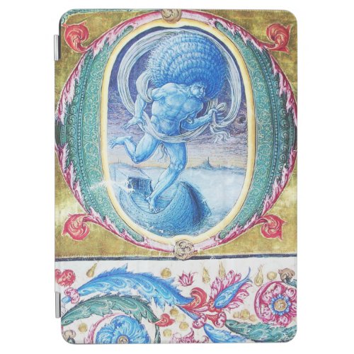 ALLEGORY OF WIND ANTIQUE FLORAL MINIATURE MONOGRAM iPad AIR COVER