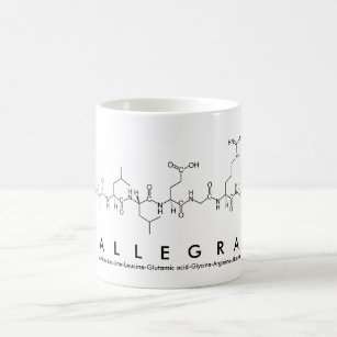 Allegra peptide name mug