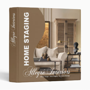 Allegré Curve Home Stager Interior Designer Binder