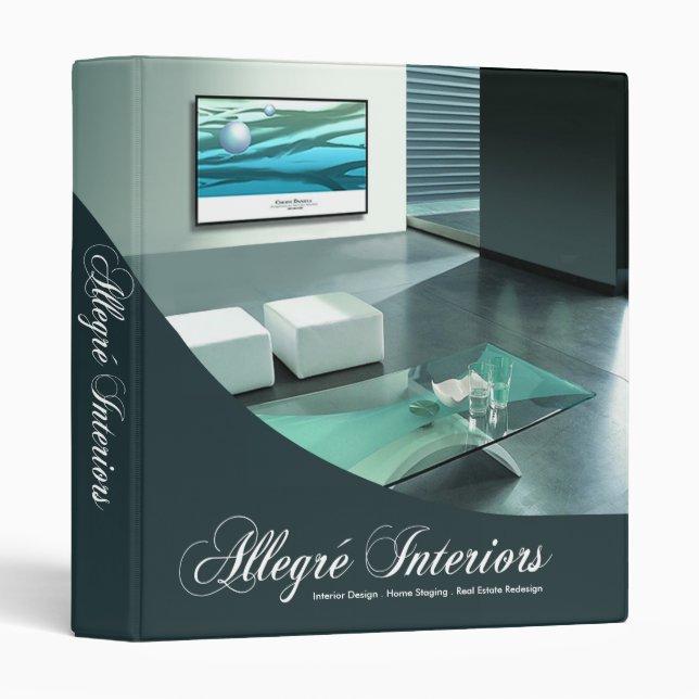 Allegré Home Stager Interior Designer Binder (Front/Spine)