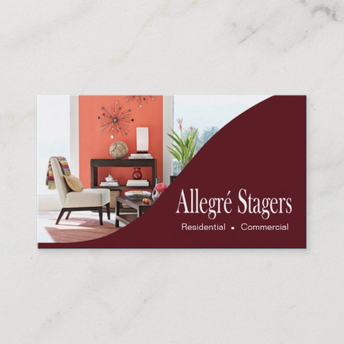 Allegré Stagers Home Staging Interior Design Business Card Templates